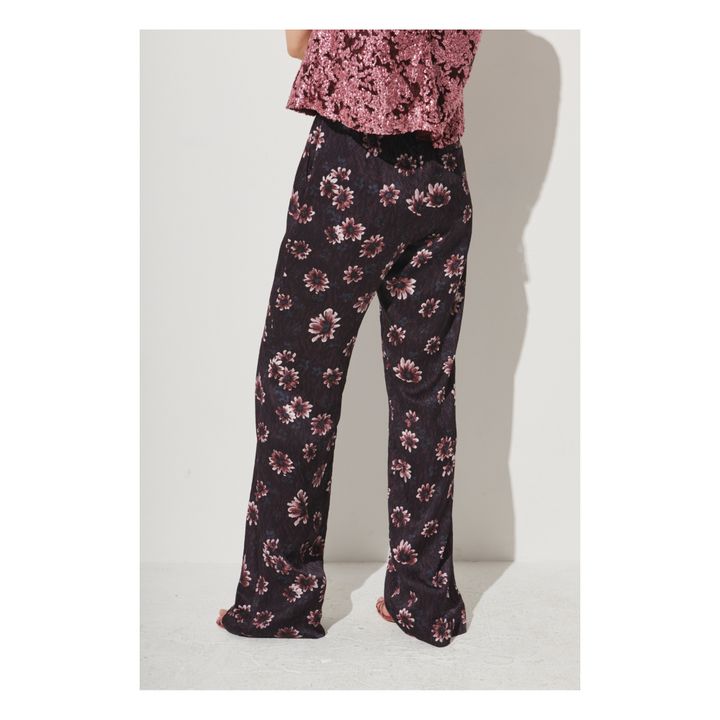 Peaton Silk Pants | Bordeaux- Immagine del prodotto n°3
