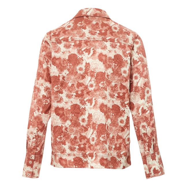 Chemise Froissée Satin | Terracotta