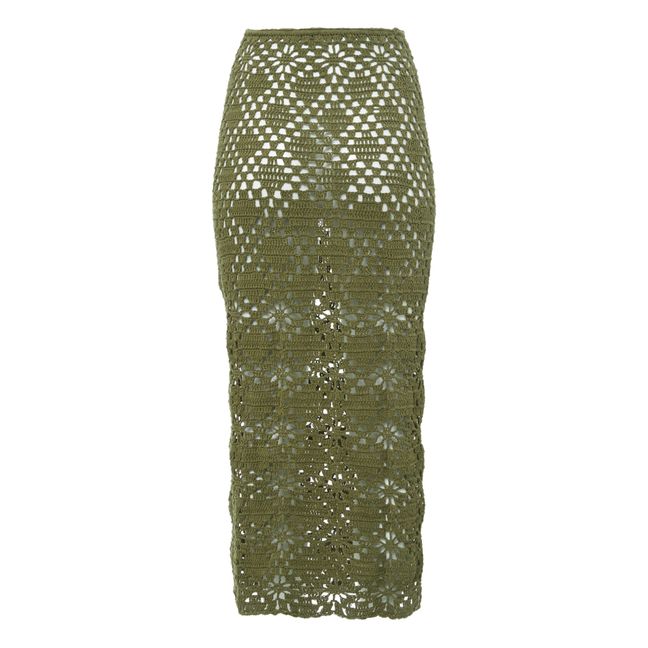Edith Crochet Skirt | Green