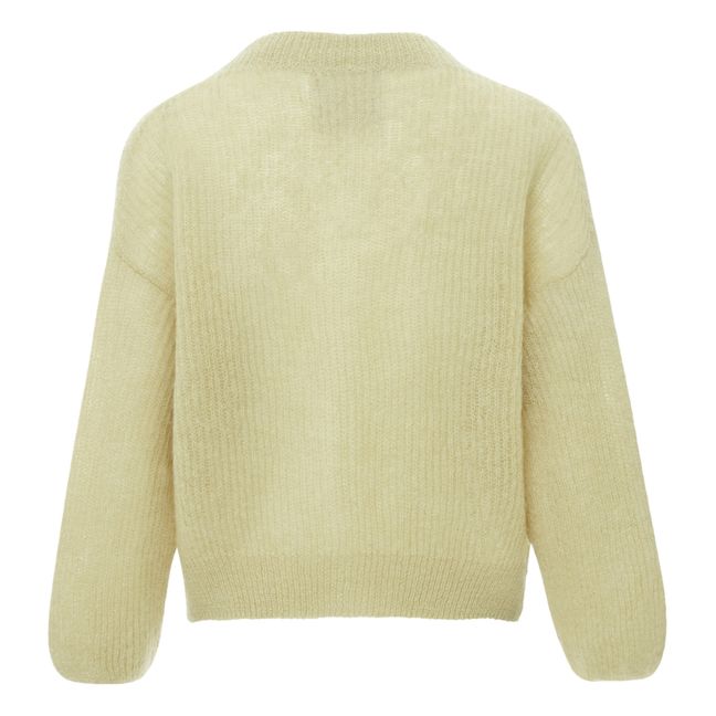 Strickjacke Meras Mohair | Salbei