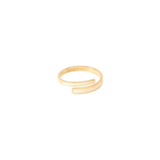 Tara Adjustable Ring | White
