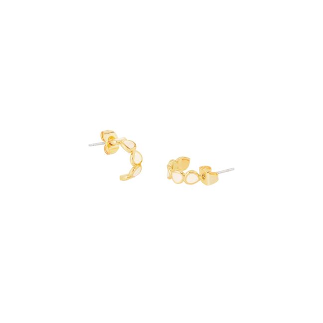 Lumi Mini Earrings | White