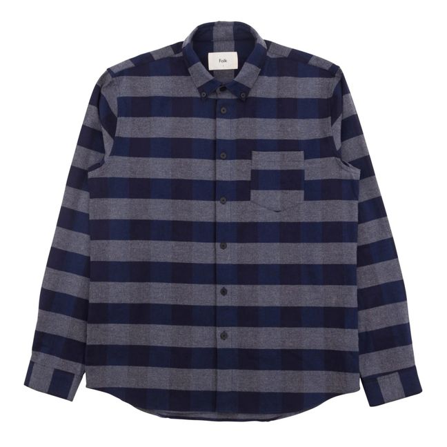 Sur-Chemise Flannel Relaxed | Navy blue