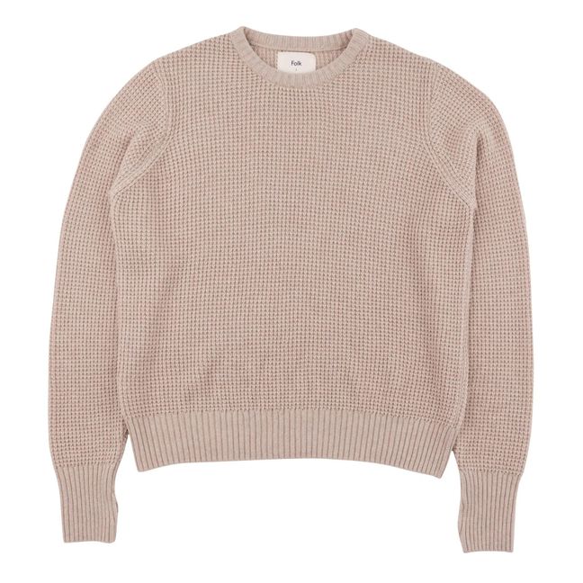 Waffle Sweater | Beige
