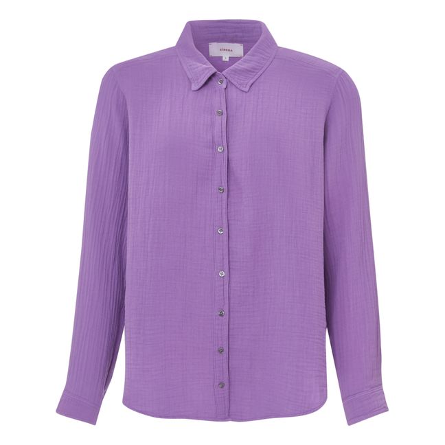 Scout Cotton Muslin Shirt | Purple