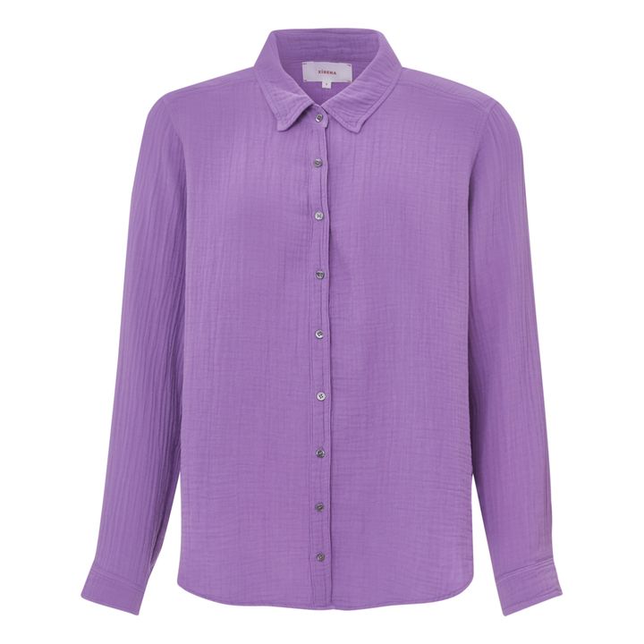 Camicia, modello: Scout, in garza di cotone | Viola- Immagine del prodotto n°0