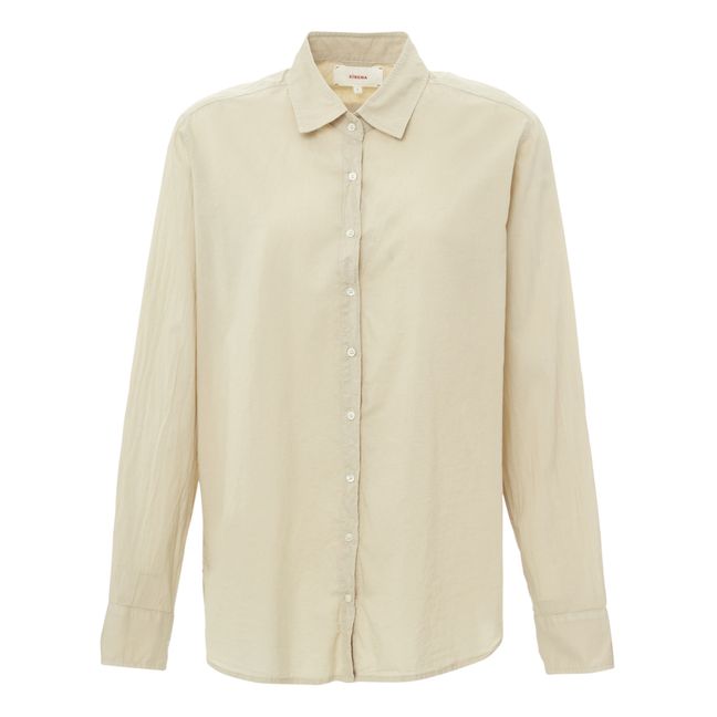 Chemise Beau Popeline de Coton | Grège