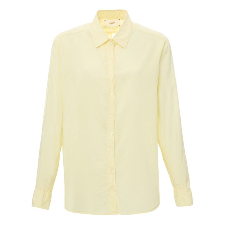 Beau Cotton Poplin Shirt | Gelb- Produktbild Nr. 0