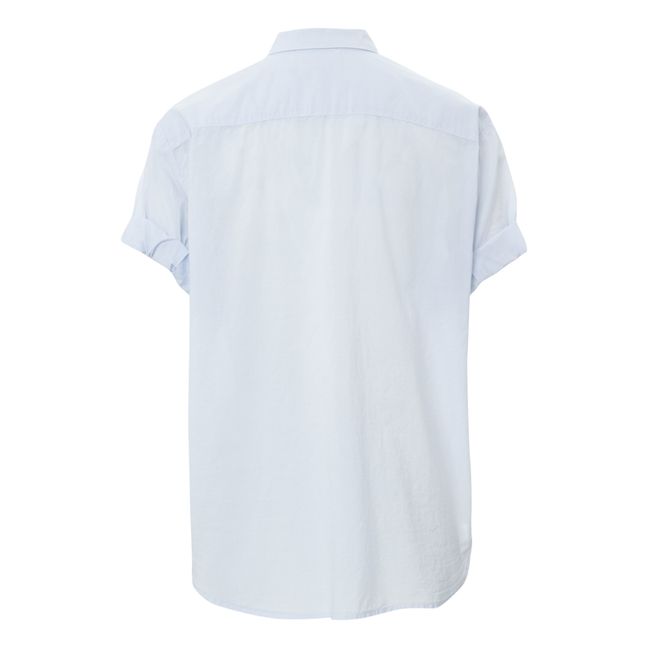 Channing Cotton Poplin Shirt | Light blue