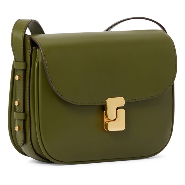 Bellissima Leather Mini Bag | Olive green