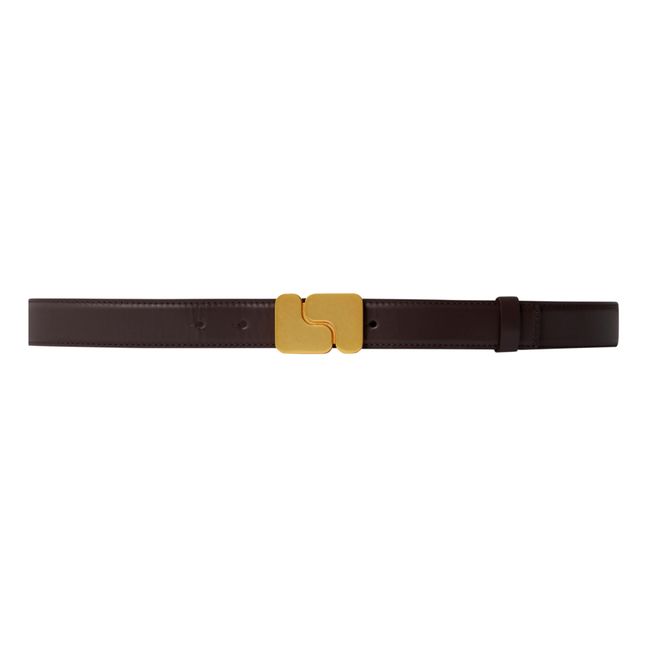 Ninon Leather Belt | Purple