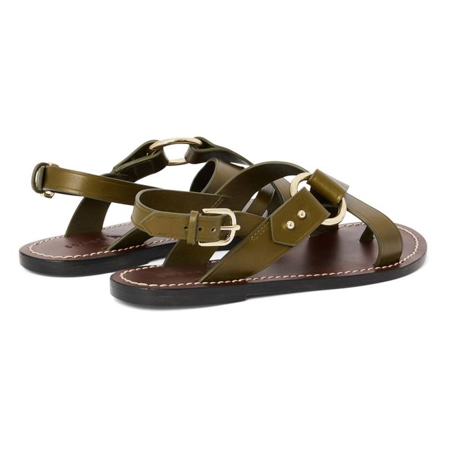 Florence Leather Sandals | Grünolive
