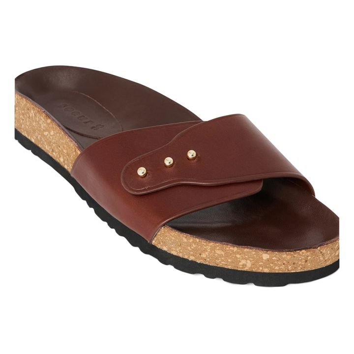 Tredici Leather Sandals | Avellana- Imagen del producto n°2
