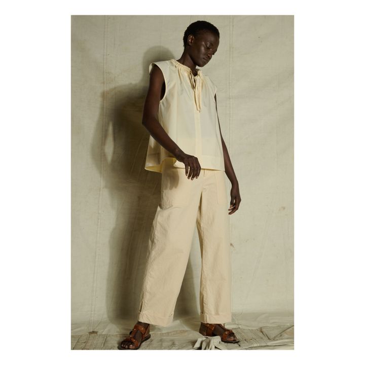 Tangier Blouse | Crema- Immagine del prodotto n°1