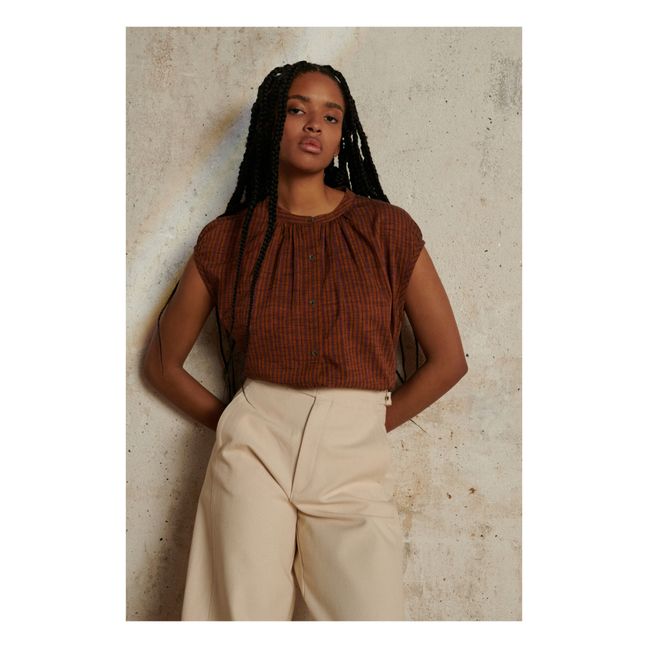 Blouse Voisine Rayures | Orange