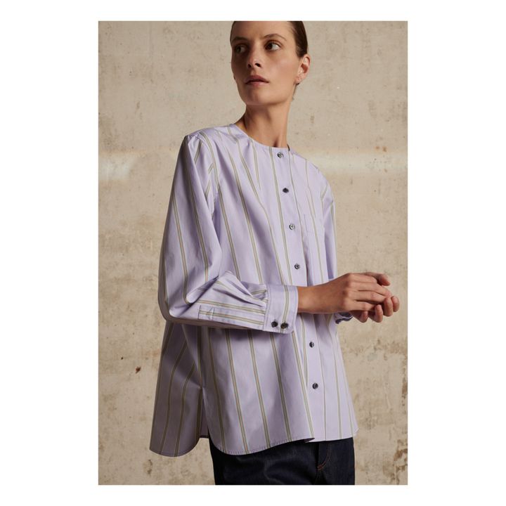 Thalie Striped Shirt | Lila- Imagen del producto n°1