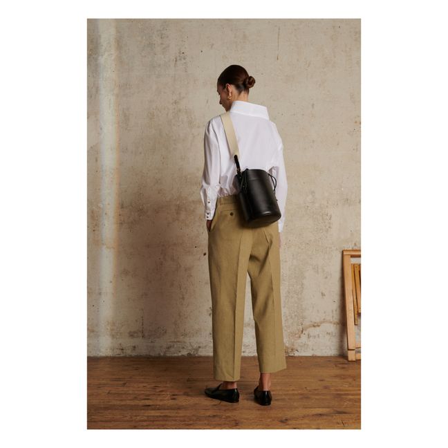 Sarajevo Cotton and Linen Pants | Beige