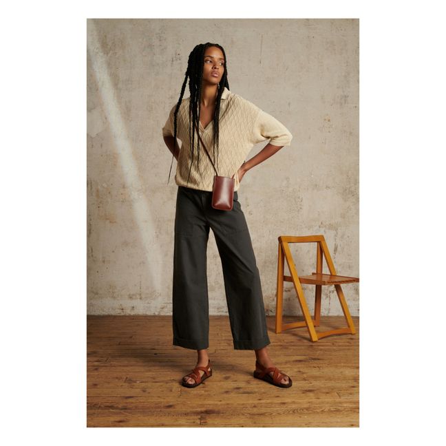 Pull Tiloup Lin | Ecru