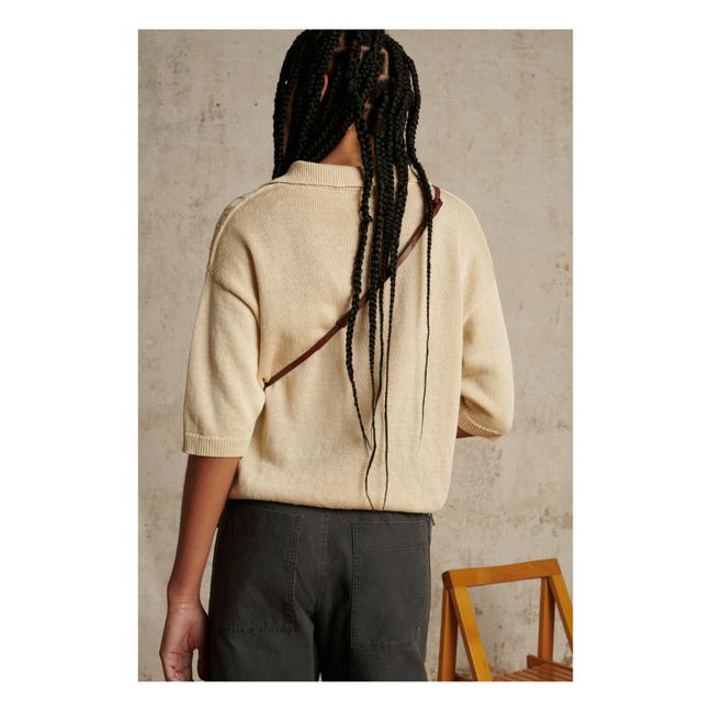 Tiloup Linen Sweater | Ecru