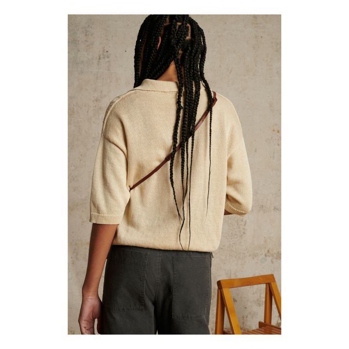 Tiloup Linen Sweater | Ecru- Immagine del prodotto n°3