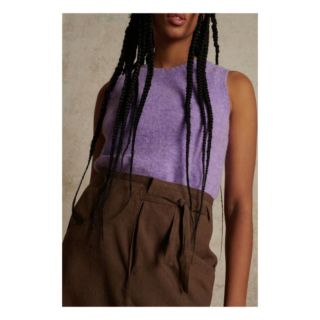Jersey sin mangas Namaste | Lila