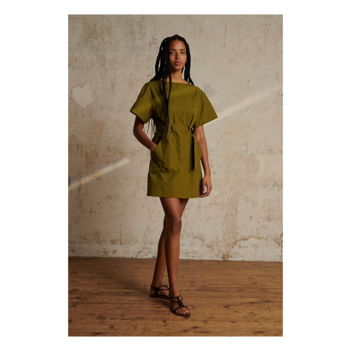 Vestido Tanzanie | Verde oliva- Imagen del producto n°1