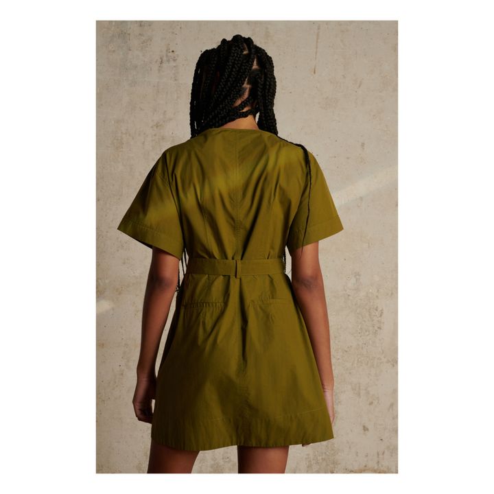 Tanzania Dress | Verde oliva- Immagine del prodotto n°3