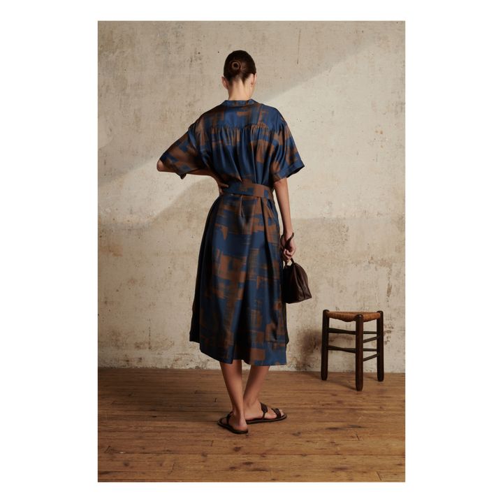 Vestido de seda Thailand | Marrón- Imagen del producto n°6
