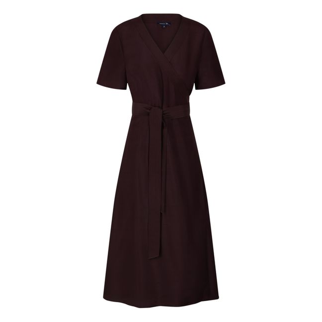 Robe Phénomène Soie | Aubergine