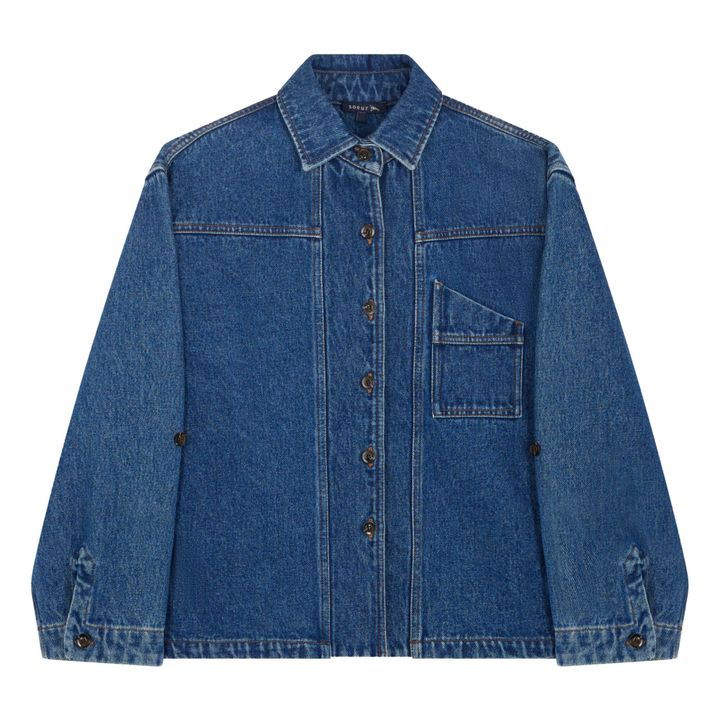 Lion Denim Shirt | Blau verblasst- Produktbild Nr. 0