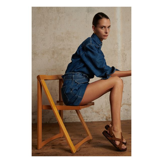 Chemise Lion Denim | Bleu délavé