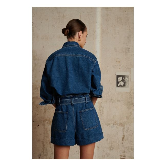 Chemise Lion Denim | Bleu délavé