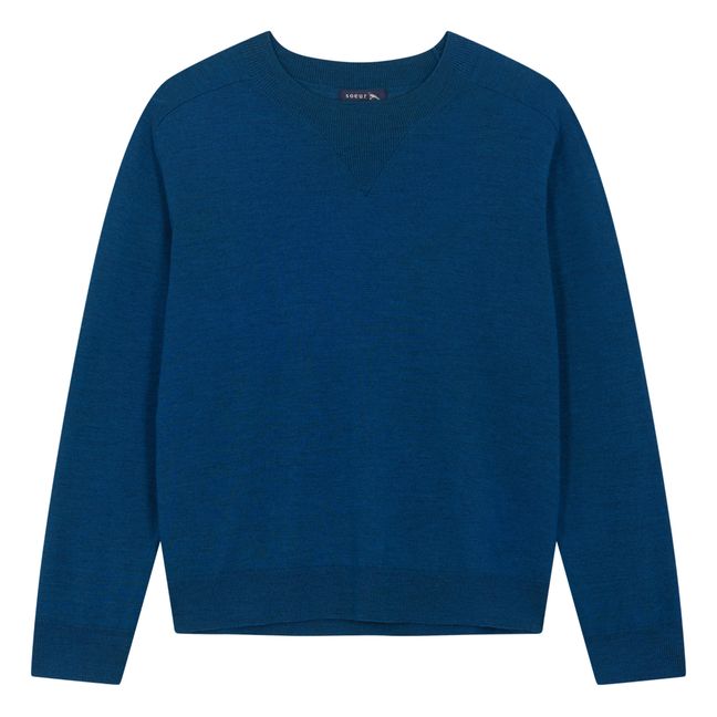 Pull Pio Laine | Bleu de Prusse