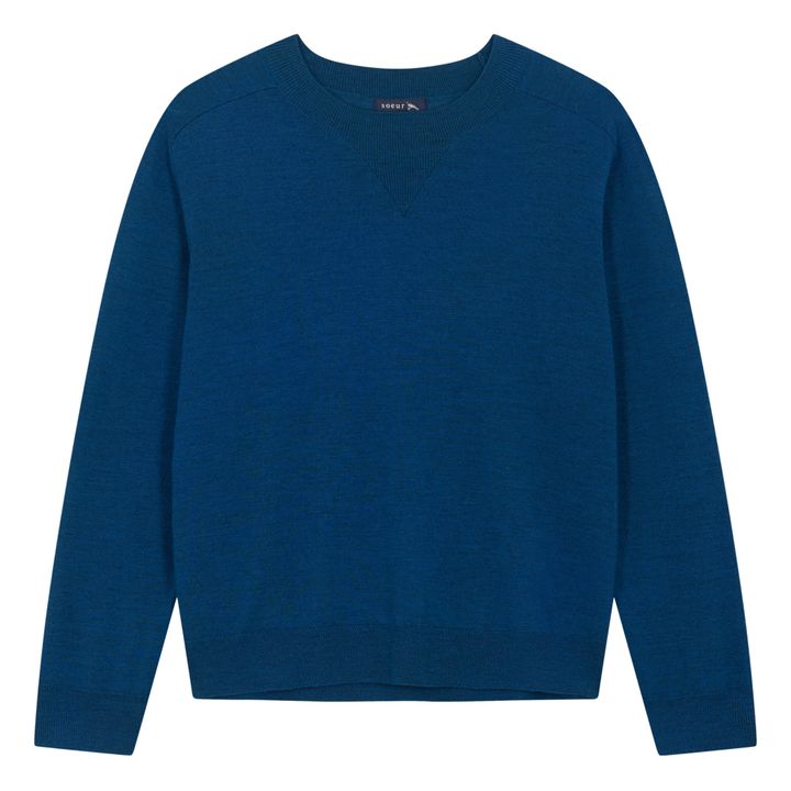 Soeur - Pio Wool Sweater - Prussian Blue | Smallable