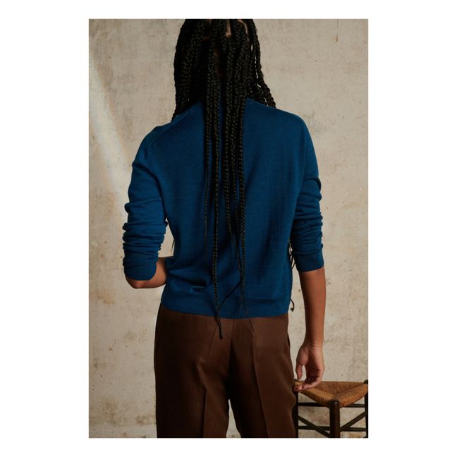 Pull Pio Laine | Bleu de Prusse