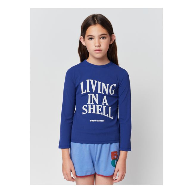 Living In A Shell Anti-UV T-Shirt | Azul Marino