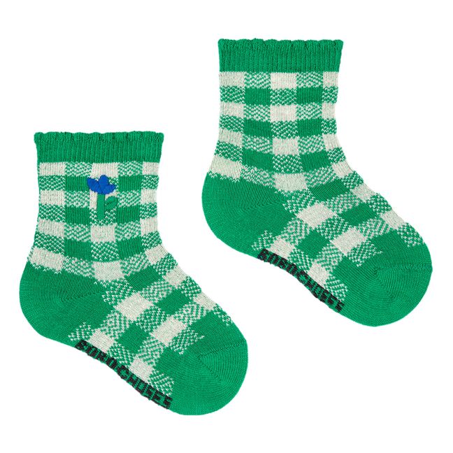 Gingham Socks | Verde