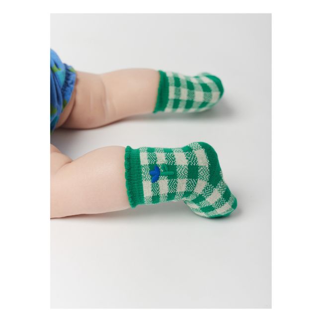 Gingham Socks | Grün