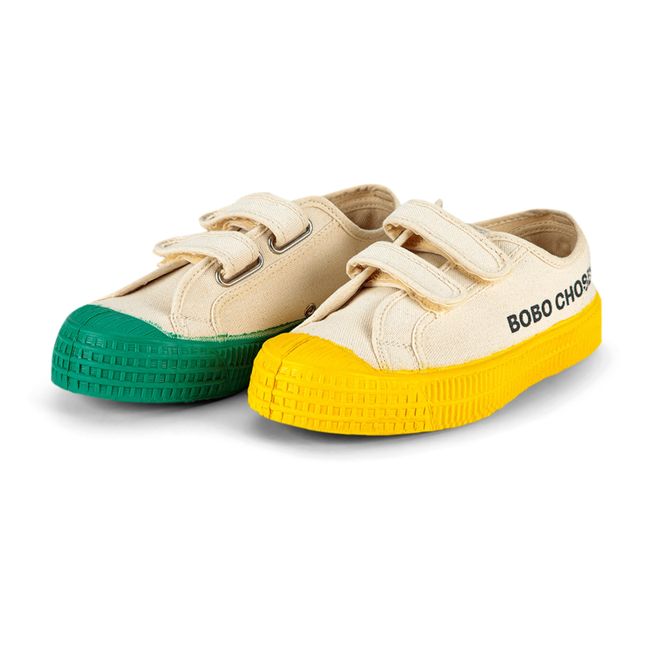 Velcro Sneakers | Blanc/Écru