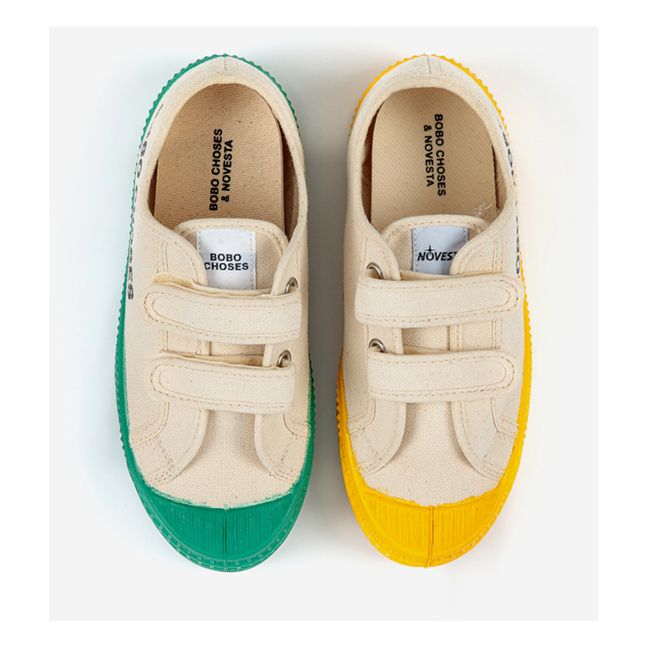 Velcro Sneakers | Blanc/Écru