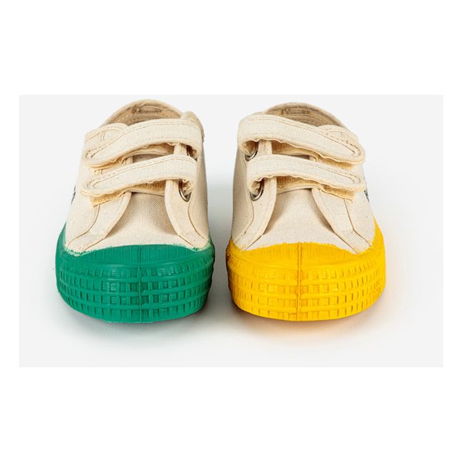 Velcro Sneakers | Blanc/Écru