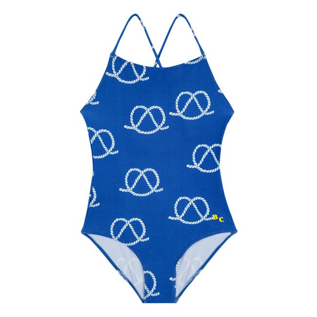 Rope One-Piece Swimsuit | Blue