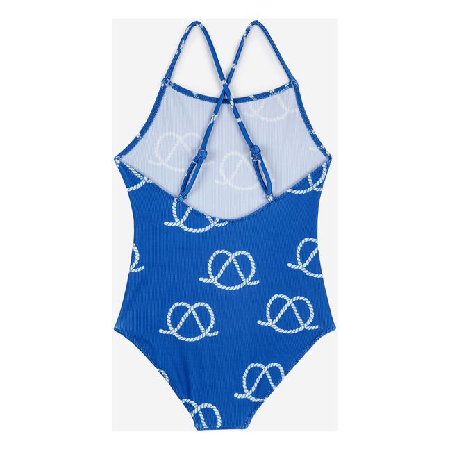 Rope One-Piece Swimsuit | Blue