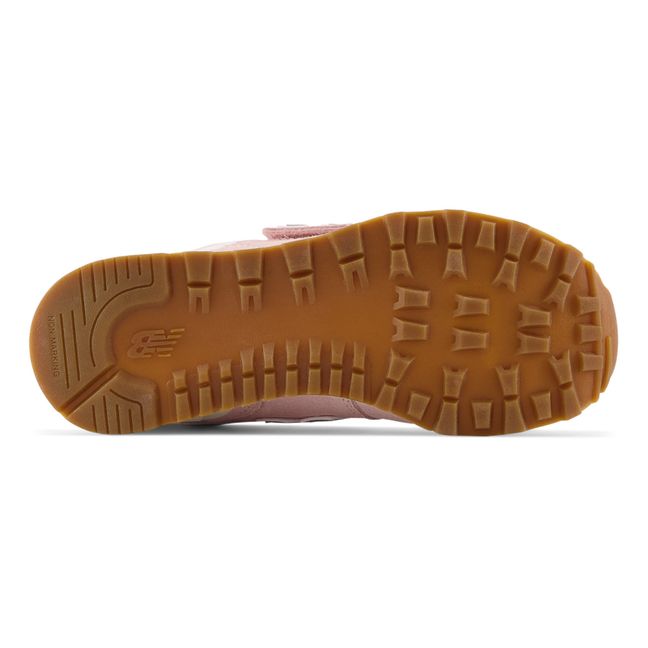 574 Suede Velcro Sneakers | Rosa chiaro