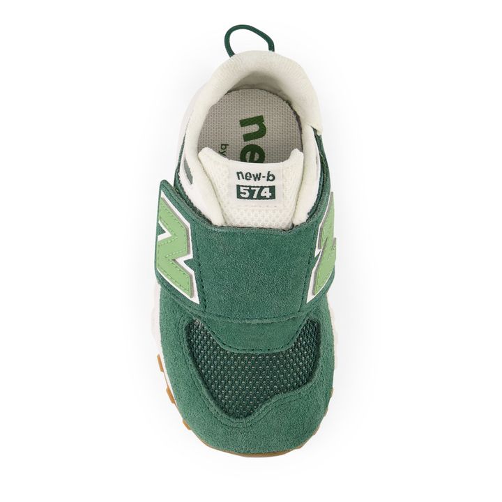 Suede 574 Velcro Baby Sneakers | Verde- Imagen del producto n°2
