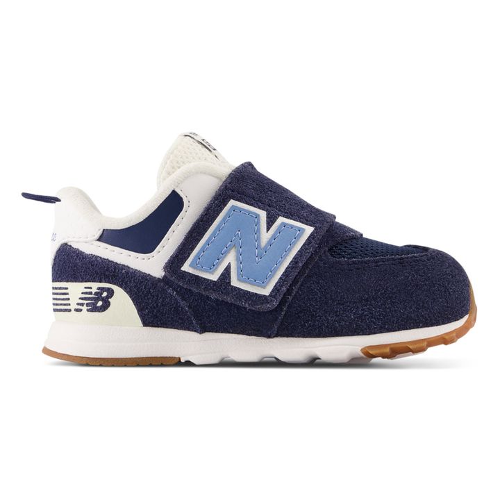 Suede 574 Velcro Baby Sneakers | Blue- Product image n°0