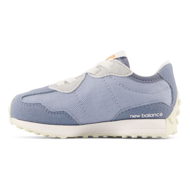 327 Elasticated Lace-Up Sneakers  | Blau