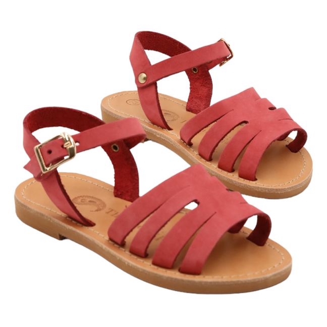 Alienor sandals | Raspberry red