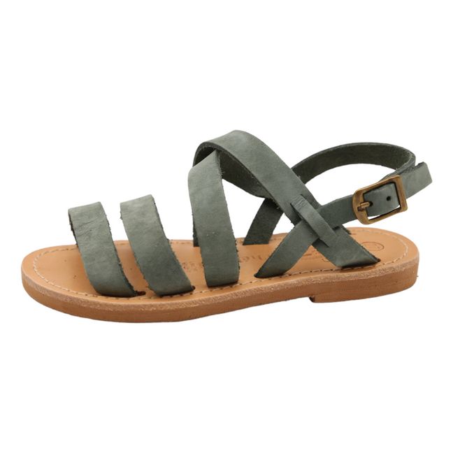 Sandales Jackie | Vert de gris