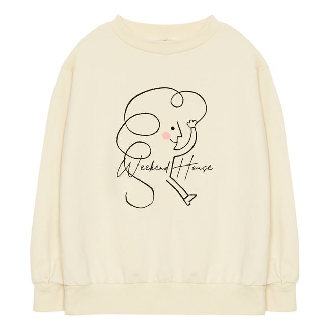 Weekend Organic Cotton Sweatshirt | Cremefarben